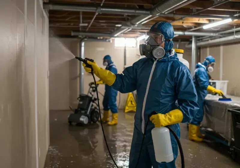 Basement Sanitization and Antimicrobial Treatment process in Lyman, WY